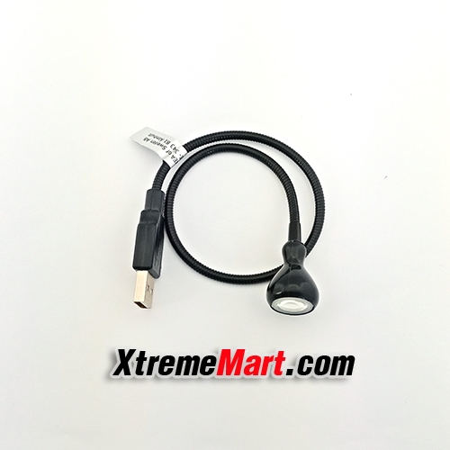 โคมไฟ USB แสงเหลือง สำหรับอ่านหนังสือ/Notebook พกพาง่าย ปรับ/ดัด/งอได้ตามต้องการ (สีดำ)