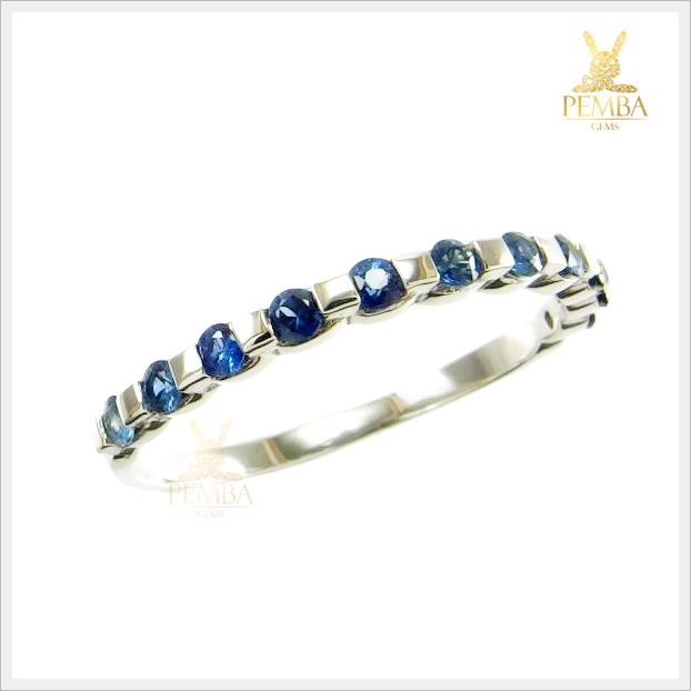 แหวนไพลินแท้ เล็กๆ แต่น่ารัก สวยเก๋ดูมีสไตล์ แหวนพลอยแท้