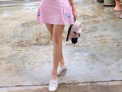 รองเท้า cn flat espadrilles ลูกไม้ มีสีขาว และ ดำ size 35-40 รหัส M000117