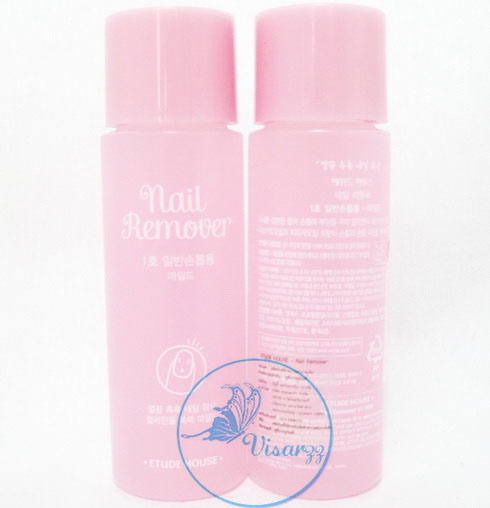 (Exp 10/19) Etude Nail Remover (Mild) 100mL น้ำยาล้างเล็บสูตรอ่อนโยน ล้างสีเล็บได้สะอาดหมดจดไม่ทำให้หน้าเล็บเหลืองแห้งเป็นขุย