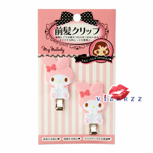 (#7358 My Melody) Sanrio Hair Clip กิ๊บติดผมญี่ปุ่น 1 คู่ สุดคิวท์