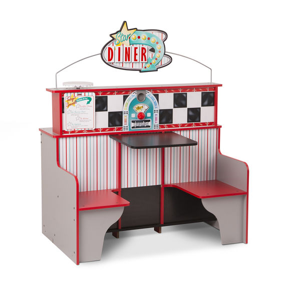 ชุดครัวจำลองพร้อมโต๊ะรับประทานอาหาร Melissa & Doug Star Diner Restaurant