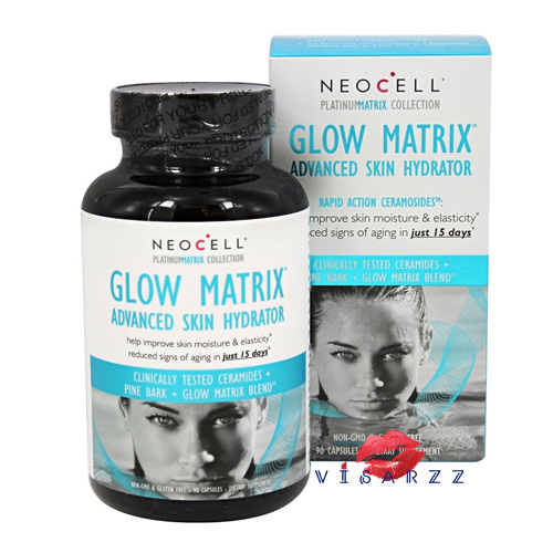 Neocell Glow Matrix Advanced Skin Hydrator 90 Capsules ใหม่ล่าสุดวิตามินเพิ่มความชุ่มชื้น เพิ่มความแข็งแรงของผิว และย้อนวัยภายใน 15 วัน