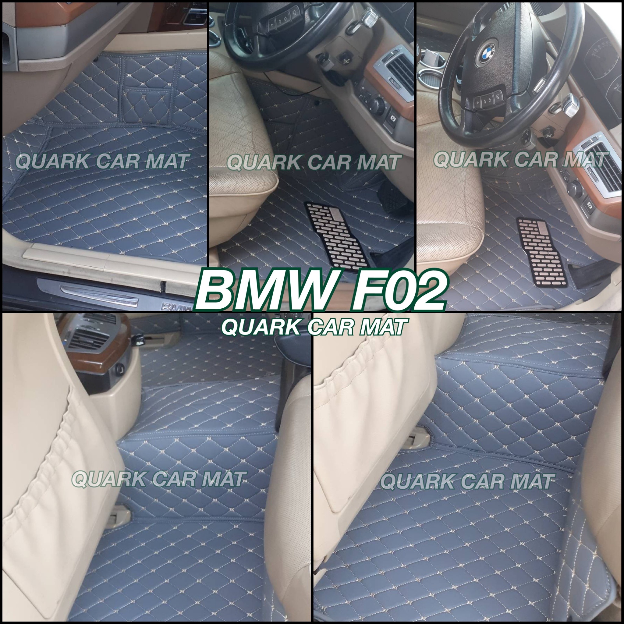พรม6D BMW รุ่น F02 รุ่นหนา แท้ ตรงรุ่น เข้ารูป พรมรถยนต์ ฟรีแถม3อย่าง
