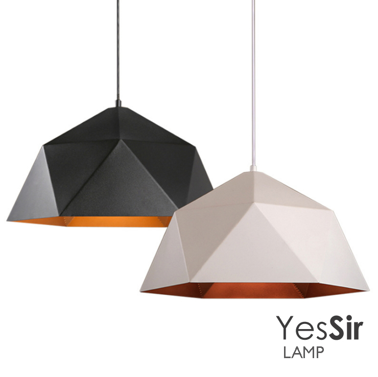 โคมไฟห้อยเพดานทรงเรขาคณิต