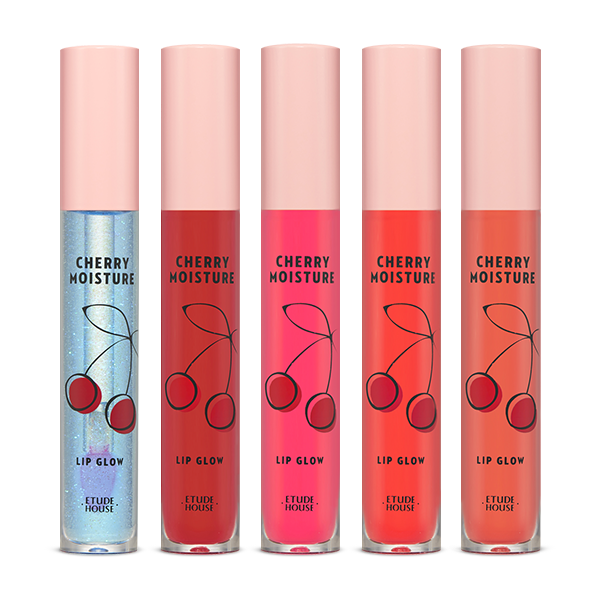 (#PK001) Etude Cherry Moisture Lip Glow 4g ลิปออยที่มาในรูปแบบลิปกรอส สีอ่อนใส ให้ประกายกับเรียวปากพร้อมกับบำรุงให้ความชุ่มชื้นจากออย 3 ชนิด