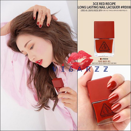 3CE Red Recipe Long Lasting Nail Lacquer # RD08 ยาทาเล็บรุ่น Limited Edition