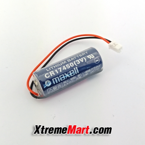 แบตเตอรี่ Maxell CR17450 AA 3V 2600mAh (ขั้วสีขาว) Lithium Battery