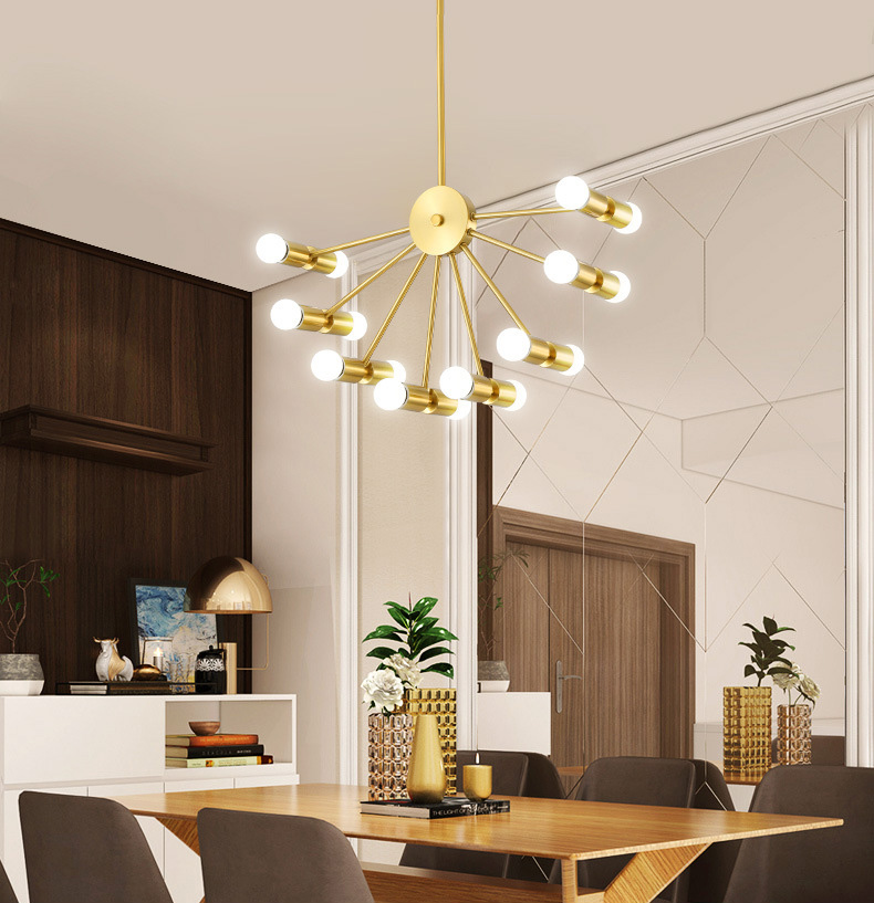 โคมไฟแขวนเพดานเหล็กสไตล์ Modern simplicity ทรงวงล้อชิงช้าสวรรค์ [MS8022]