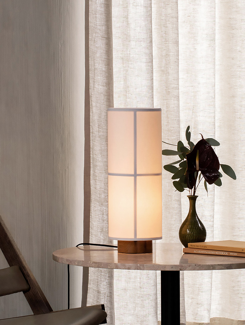 โคมไฟระย้าผ้า รูปทรงกระบอกสไตล์ญี่ปุ่น โยจิ (Yoji) โคมไฟตกแต่งโรงแรมบาร์ระดับไฮเอนด์ โคมไฟโมเดิร์น