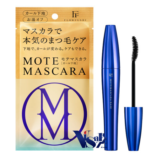(ซองม่วง) Flow Fushi Mote Mascara Base 7g (Curl) มาสคาร่าเบสสีน้ำเงิน ช่วบบำรุงและถนอมขนตาทุกครั้งที่ดัดขนตาและปัดมาสคาร่า พร้อมช่วยให้ขนตางอนเด้งทั้งวัน