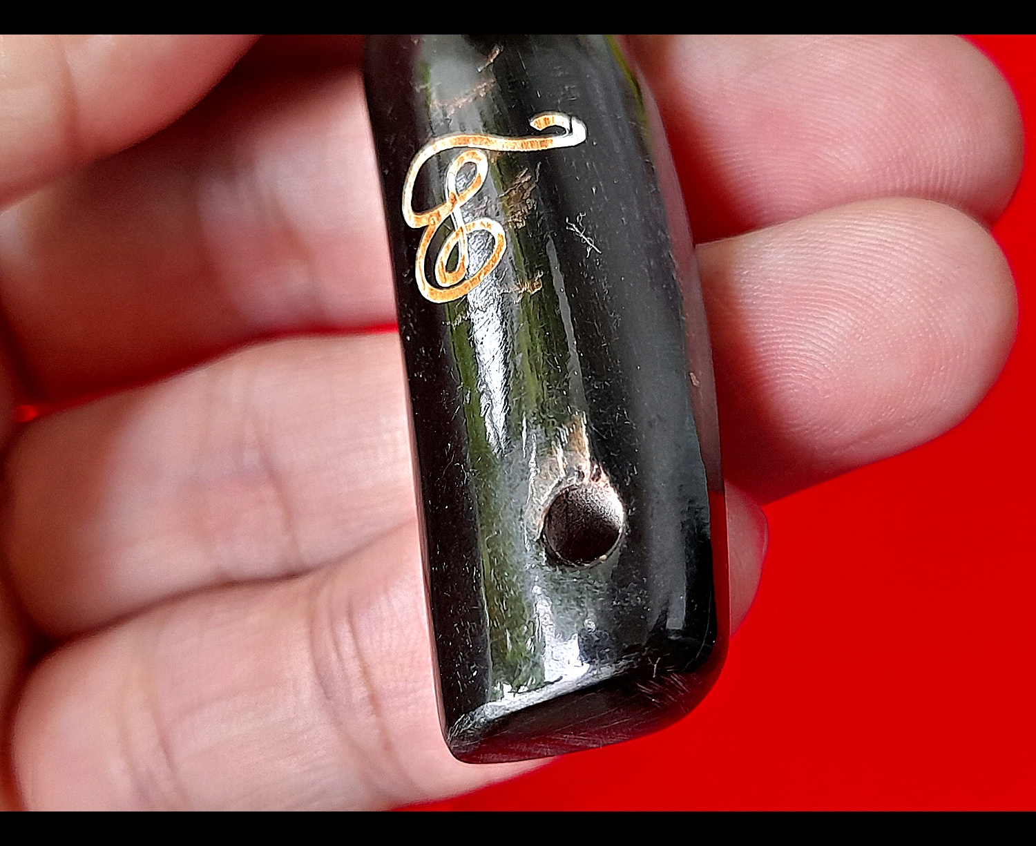 ปลัดขิก เนื้อเขาควายแท้ บรรจุผงมวลสาร ปี2563 หลวงพ่อกวย วัดโฆสิตาราม(วัดบ้านแค) จ.ชัยนาท - #สร้างและปลุกเสกจากวัดโฆสิตาราม #รับประกันแท้