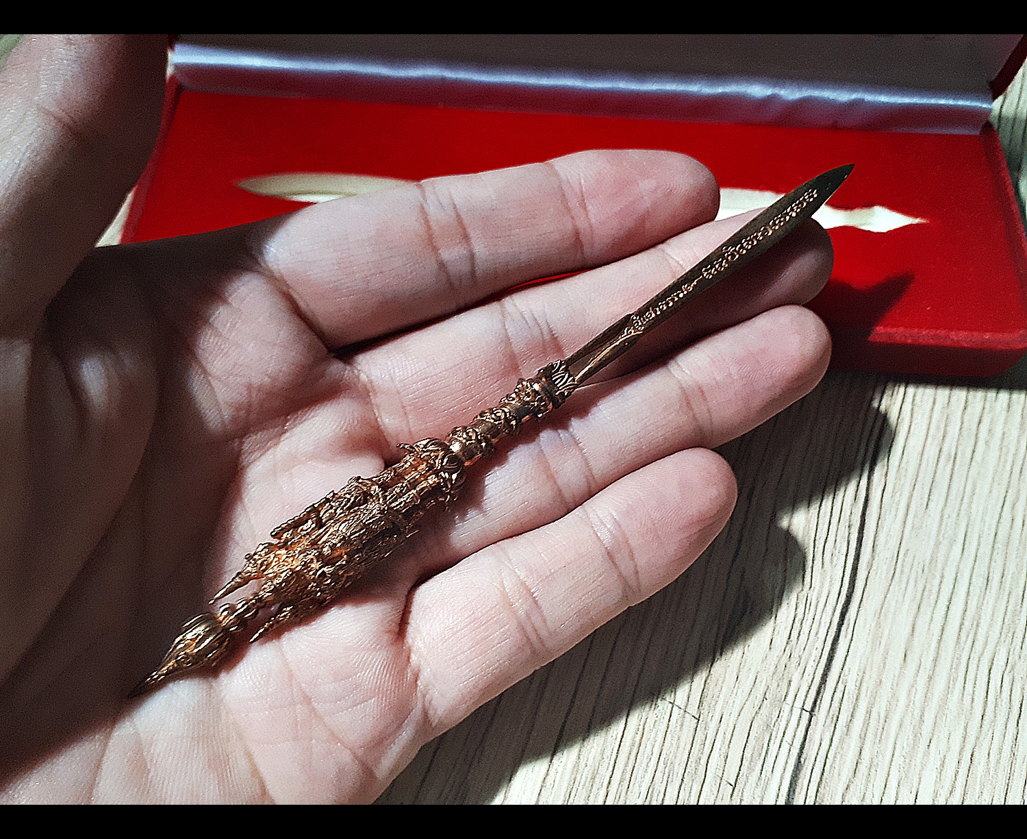 พระขรรค์โสฬส ศรีสรรเพชญ์ ที่๑ (ด้ามท้าวมหาราช ทั้ง4องค์ ท้าวจตุโลกบาล) (เข้าพิธีปลุกเสกมีดหมอเพชราวุธ วัดท่าขนุน ปี2558) #รับประกันแท้