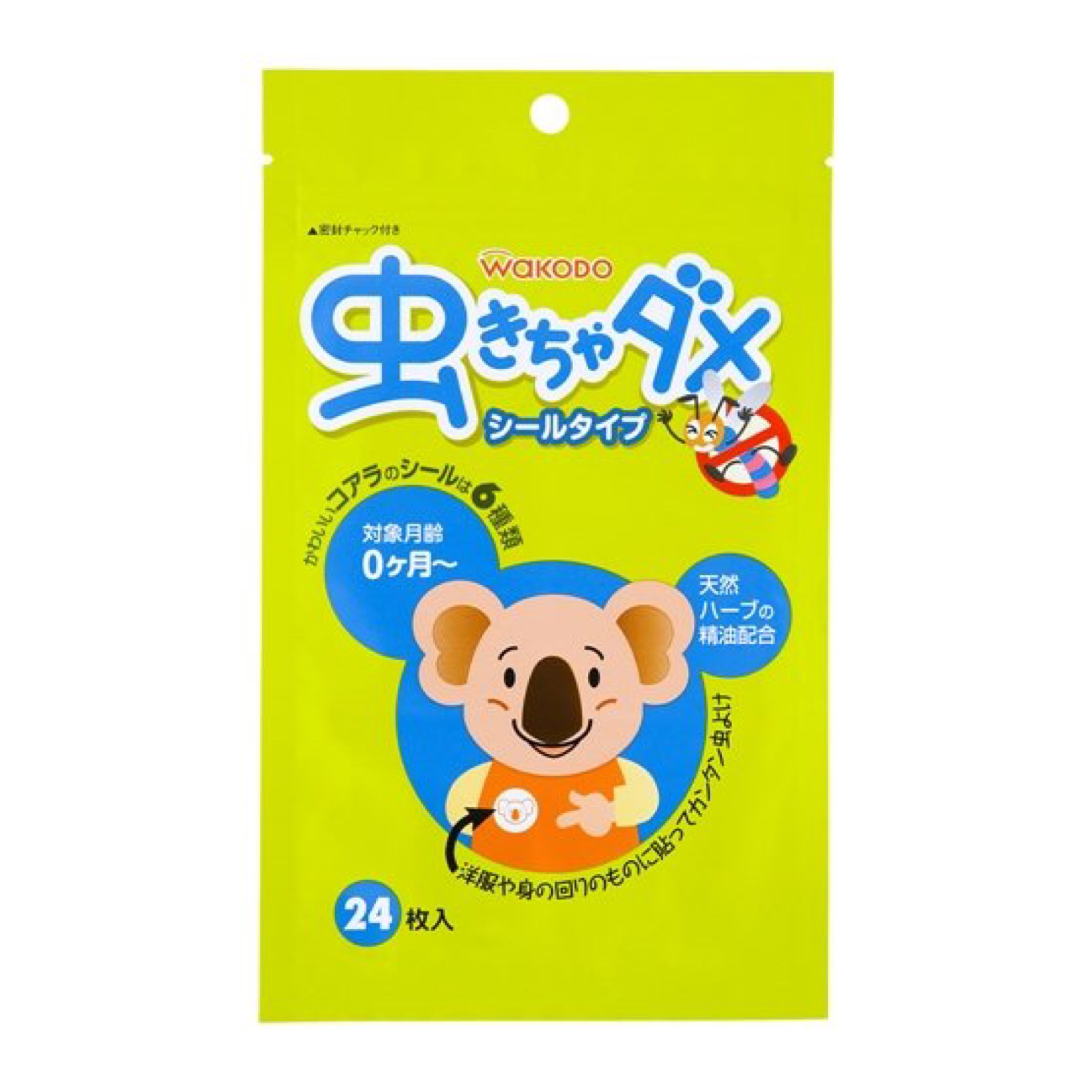 สติ๊กเกอร์กันยุงและแมลงชนิดปลอดสารพิษ Wakodo รุ่น Insect Repellent Sticker (24Pcs.)