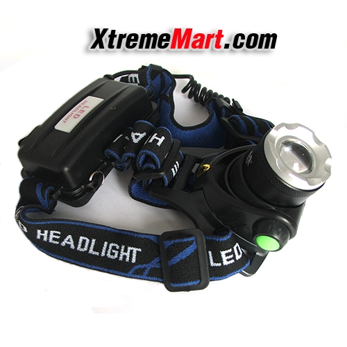 ชุดเซตไฟฉายคาดหัวซูม Haixnfire หลอด XM-L2 U2 แสงขาว 4โหมด 1000LM Zoom Headlamp พร้อมแบตเตอรี่และเครื่องชาร์จ (ชุดละ)
