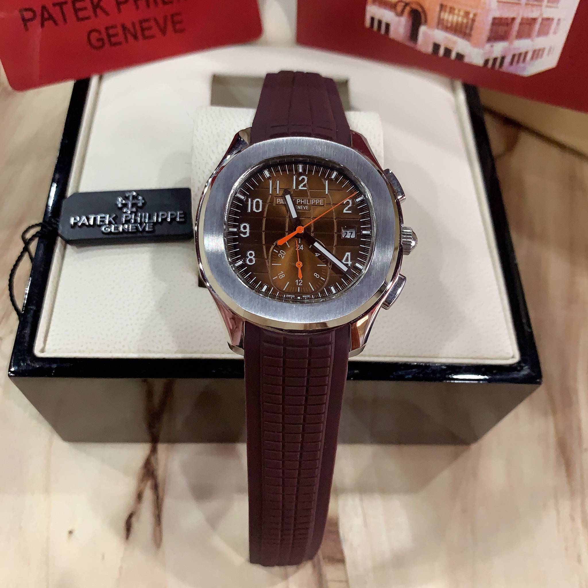 นาฬิกา Patek Philippe Aquanaut Mirror Swiss หน้าปัดน้ำตาล