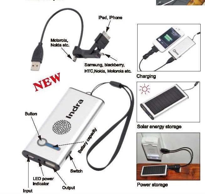 ที่ชาร์จมือถือพลังแสงอาทิตย์ โซล่าเซลล์ Portable Solar Charger