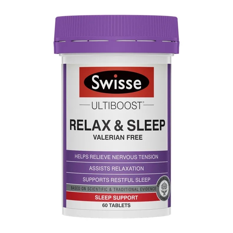 วิตามินเสริมการนอนหลับและคลายความตึงเครียด Swisse Ultiboost Relax & Sleep