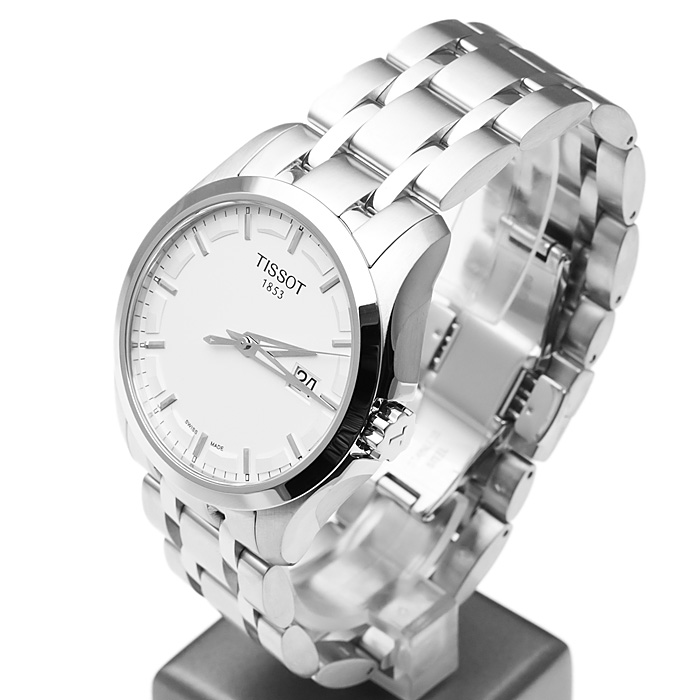 Tissot Men's Couturier T035.410.11.031.00 Silver Stainless-Steel Swiss Quartz Watch
