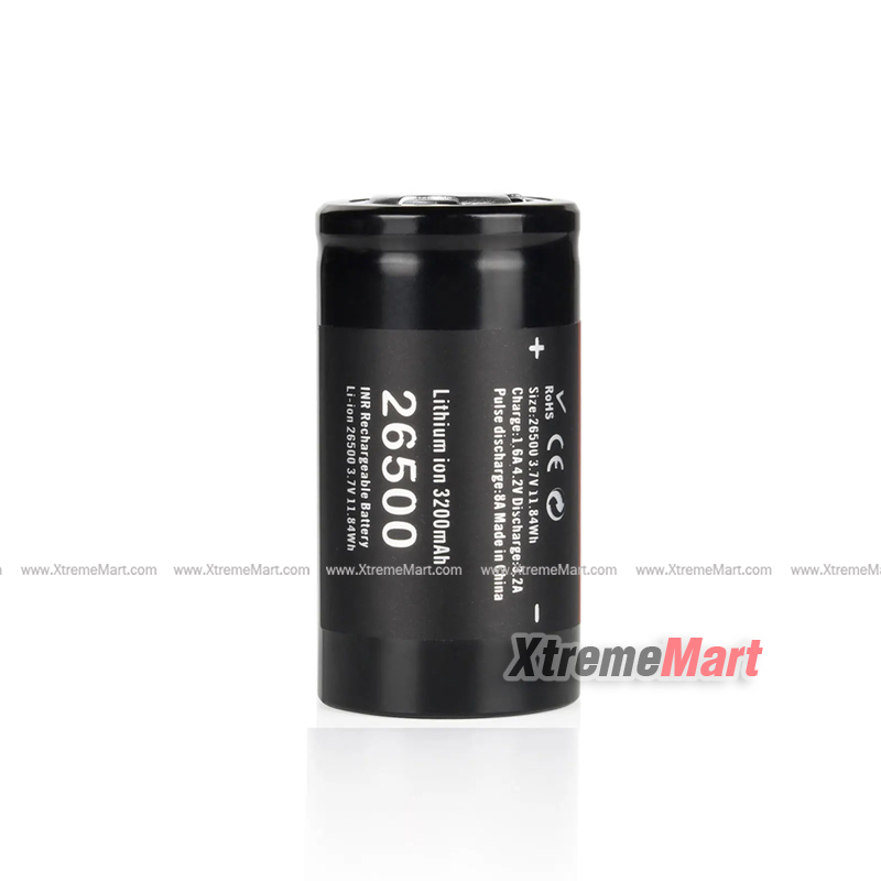 Soshine 26500 3.7 V 3200 mAh Lithium-ion rechargeable battery (ก้อนละ)