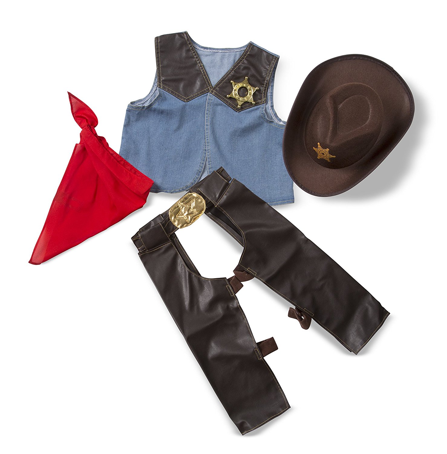 ชุดแฟนซีคอสตูมพร้อมอุปกรณ์สุดน่ารัก Melissa & Doug Cowboy Role Play Costume Set