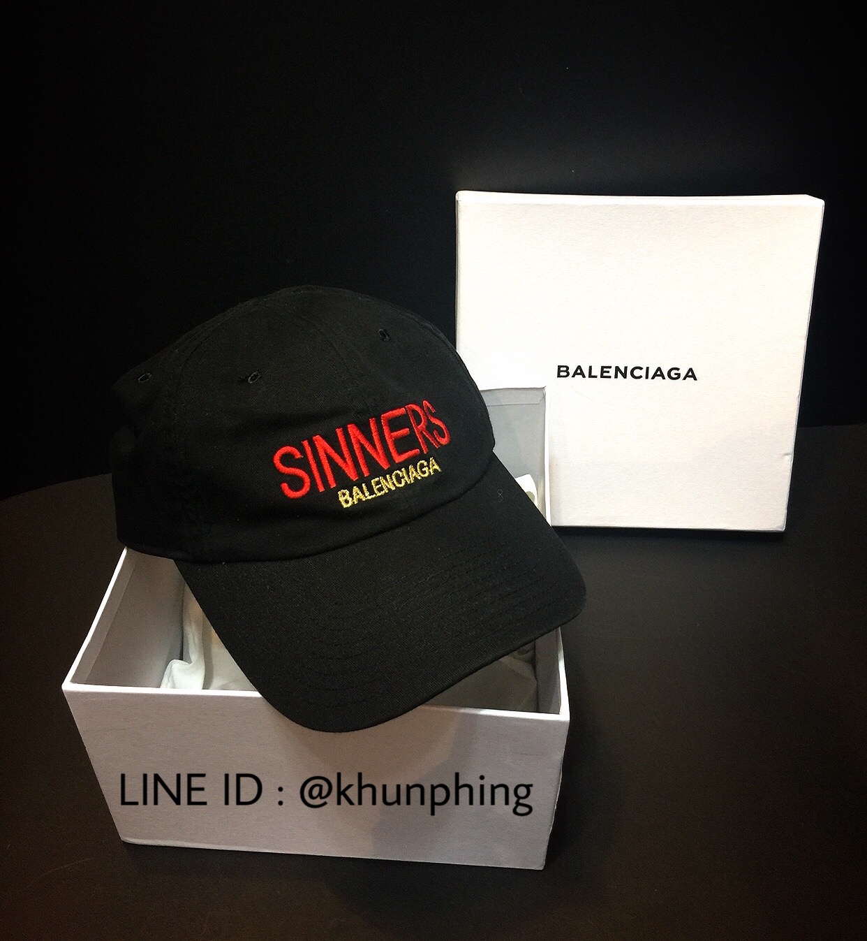 Balenciaga Black Sinners Capsule Cap