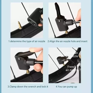 ที่สูบลมพกพา 120PSI ที่สูบลมจักรยาน ที่สูบลมรถมอเตอร์ไซด์ ที่สูบลมลูกบอล สูบลมอเนกประสงค์