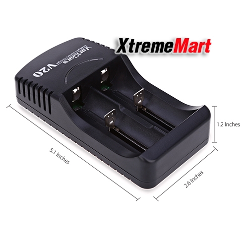 เครื่องชาร์จอัจฉริยะVariCore V20 18650ชาร์จแบตเตอรี่18650 26650 18500 16340 14500, 18350แบตเตอรี่ลิเธียม1.2โวลต์AA/AAAแบตเตอรี่NiMH