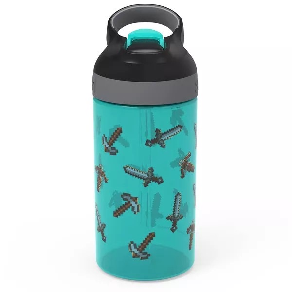กระติกน้ำพร้อมหลอดดื่มสำหรับเด็ก Zak! Minecraft 16 Oz. Water Bottle (2-Pack)