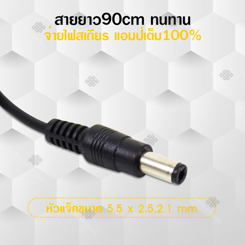 Elit อะแดปเตอร์แปลงไฟ อย่างดี (Adapter) 12V 1A หม้อแปลง สำหรับกล้องวงจรปิดหรืออุปกรณ์อิเล็กทรอนิกส์ สายยาว90cm ทนทาน จ่ายไฟสเถียร แอมป์เต็ม100%