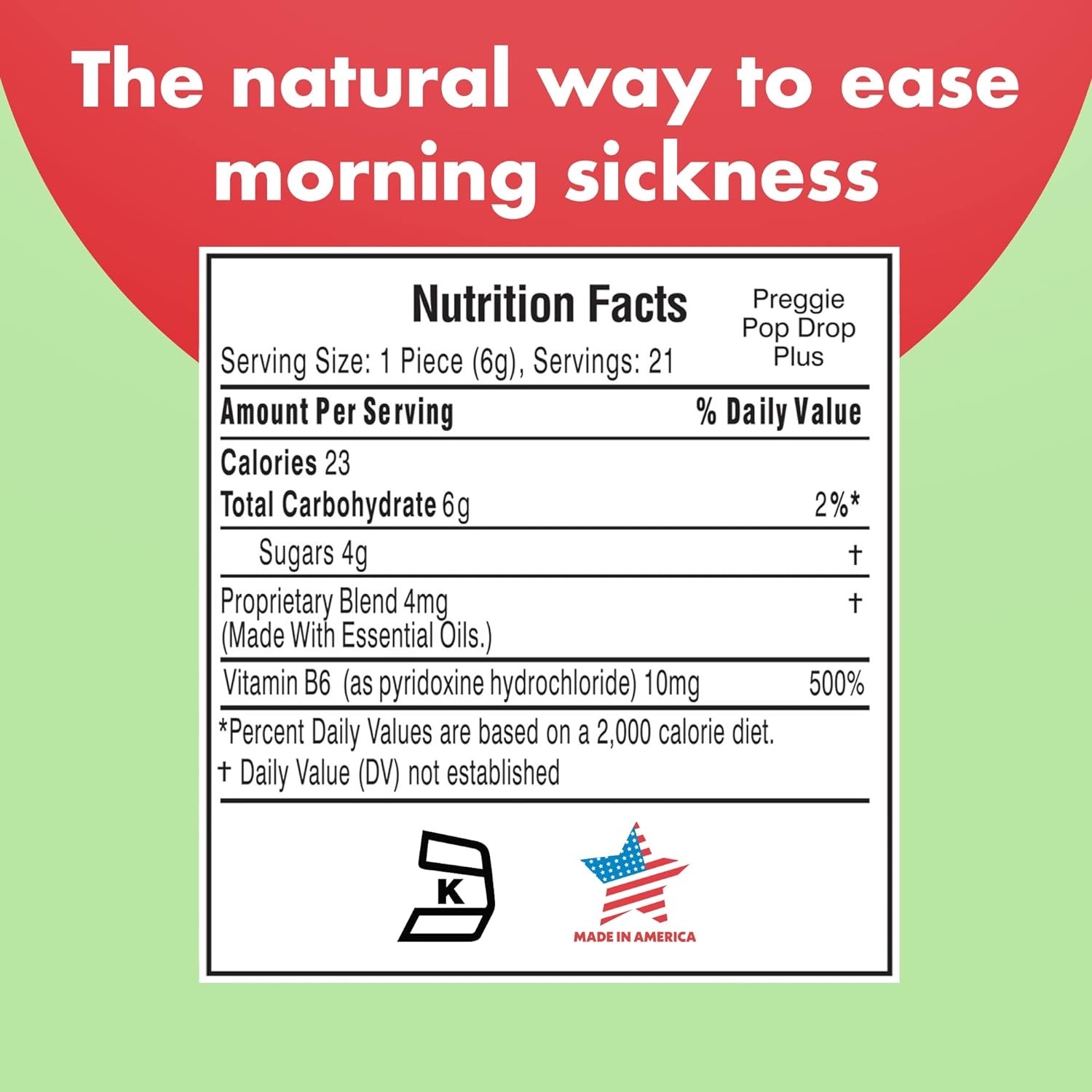 ลูกอมบรรเทาอาการแพ้ท้อง Three Lollies Preggie Pop Drops Plus