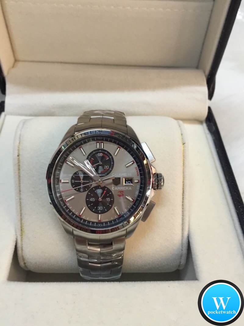นาฬิกา Tag Heuer Ayrton Senna Calibre 16 Carrera Special Edition Stainless 316L หน้าเทา