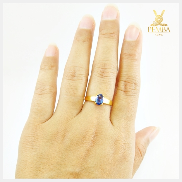 แหวนไพลินแท้ ร่ำรวยเงินทอง เป็นที่รักใคร่ (สามารถสั่งทำได้ค่ะ)