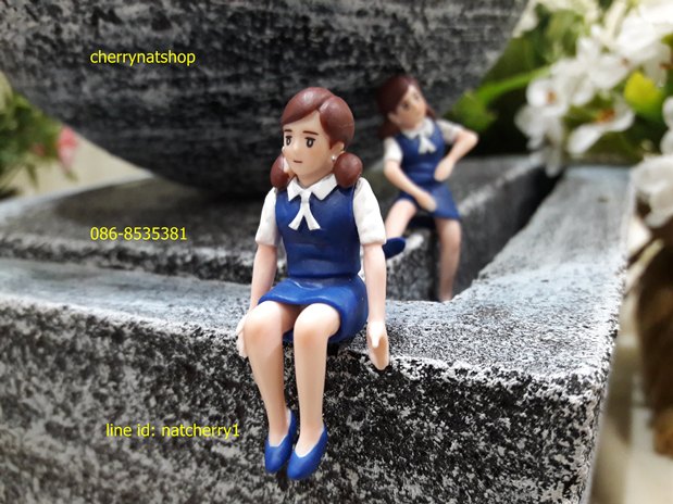 น้ำผุดลูกโลกขนาด20x20x27CMลายหินขาว-ดำ