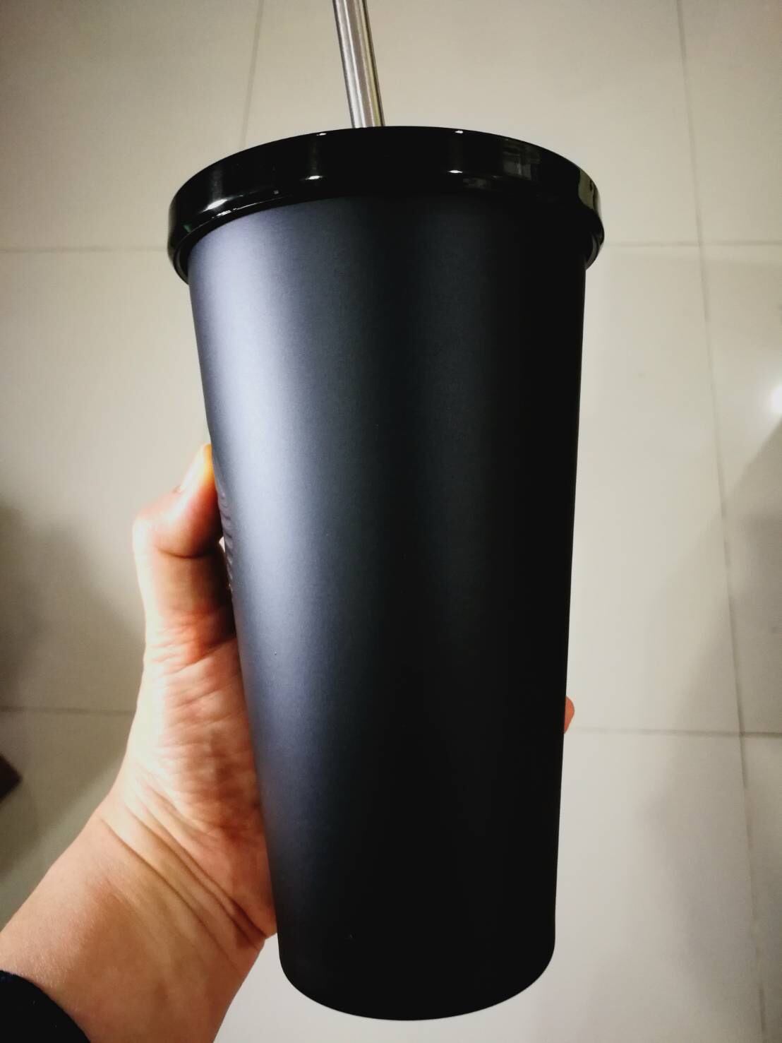 #ใบนี้ห้ามพลาด #แก้วสตาร์บัคส์สีดำที่ใครๆตามหา Starbucks USA Cold Cup Stainless 16 Oz Matte Black แก้วสตาร์บัคส์แท้ดำด้านขนาด16ozขนาดกลางที่ สแตนเลสหนา2ชั้น หายาก สีดำด้านเท่ห์ที่อเมริกาฮิตมาก