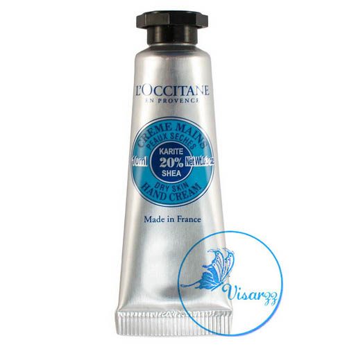 L'Occitane Shea Butter Hand Cream 10mL ด้วยส่วนผสมของเชีย บัตเตอร์เข้มข้นถึง 20% บำรุงผิวมือให้นุ่ม ชุ่มชื่นตลอดวัน
