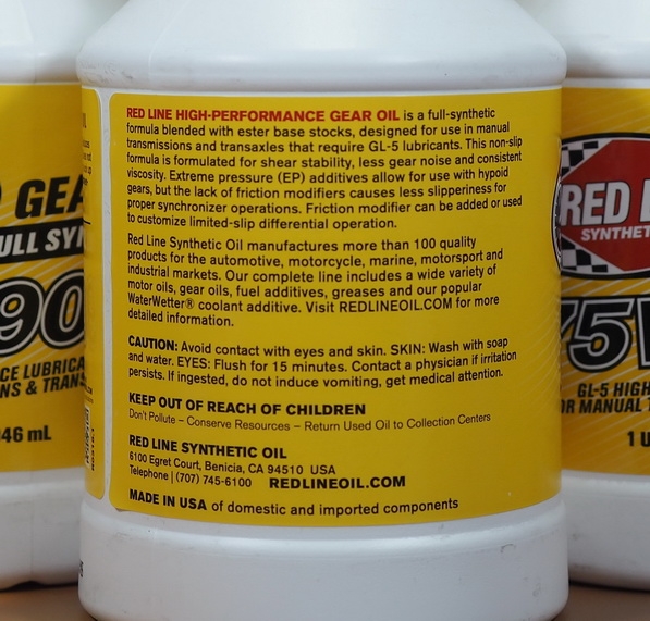 Red Line 75W-90 NS GL-5 1Qt.