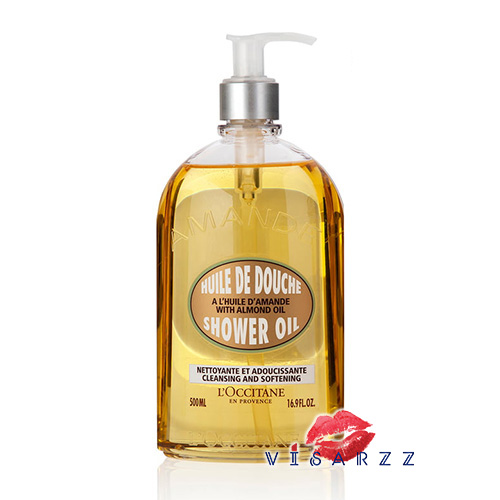 (ขวดเต็ม) L'Occitane Almond Shower Oil 500mL ชาวเวอร์ ออยล์ ขจัดสิ่งสกปรกอย่างล้ำลึก เมื่อสัมผัสกับน้ำ เนื้อออยล์จะกลายเป็นครีมน้ำนมละเอียดอ่อนที่ซึมซาบเข้าบำรุงผิว Loccitane ล็อกซิทาน