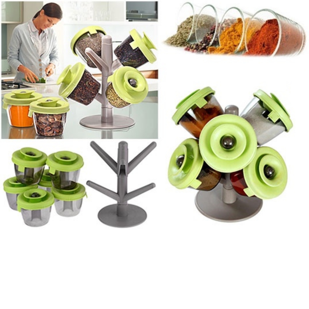ชุดกระปุกเก็บเครื่องปรุงPop-Up Spice Rack