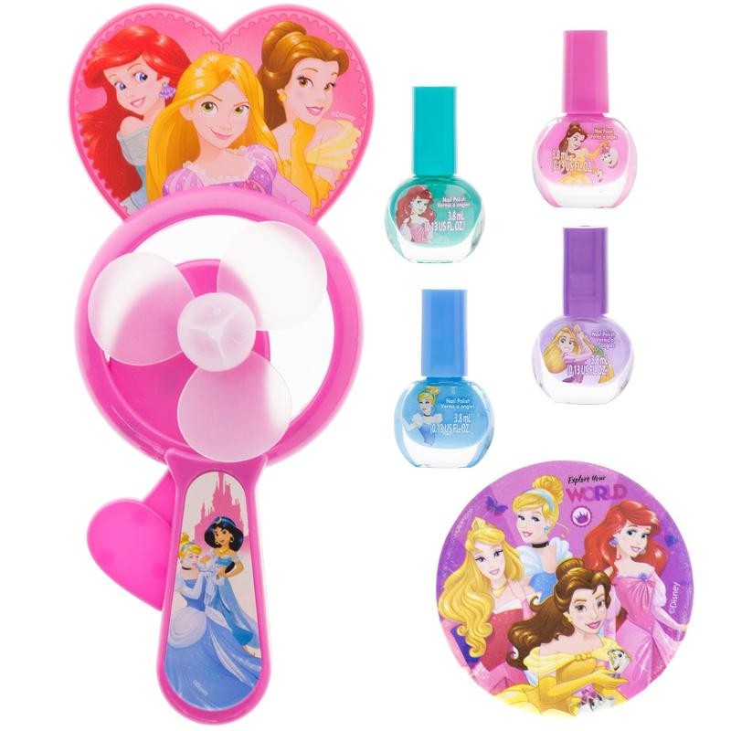 ชุดสีทาเล็บพร้อมพัดลมเป่าแห้งสำหรับเด็ก TownleyGirl Disney Princess Nail Polish Set with Drying Fan