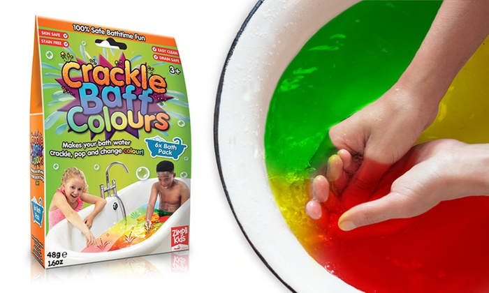 สีผสมอ่างอาบน้ำชนิดปลอดสารพิษ Zimpli Kids Crackle Baff Colours