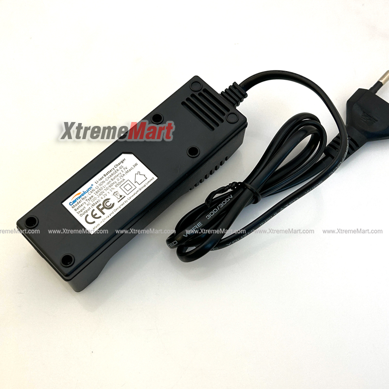 เครื่องชาร์จรางเดียว มีสาย AC Charger For R123A, 16340, 18350, 14500, 18650 (เฉพาะเครื่องชาร์จ)