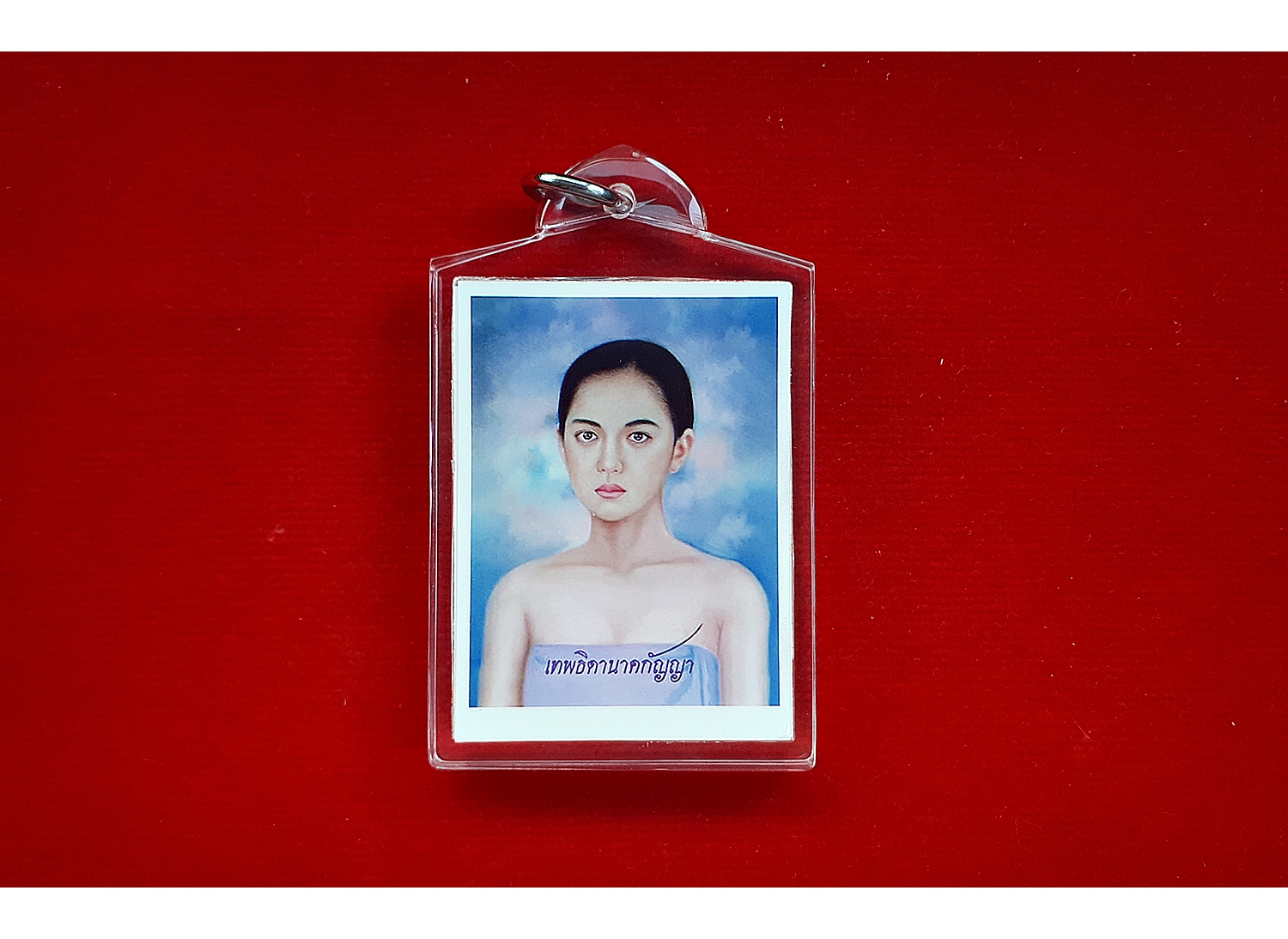 รูปย่านาค(เทพธิดานาคกัญญา) หลังพระแม่ธรณี ขนาดห้อยคอ #รับประกันแท้ #พร้อมเลี่ยม
