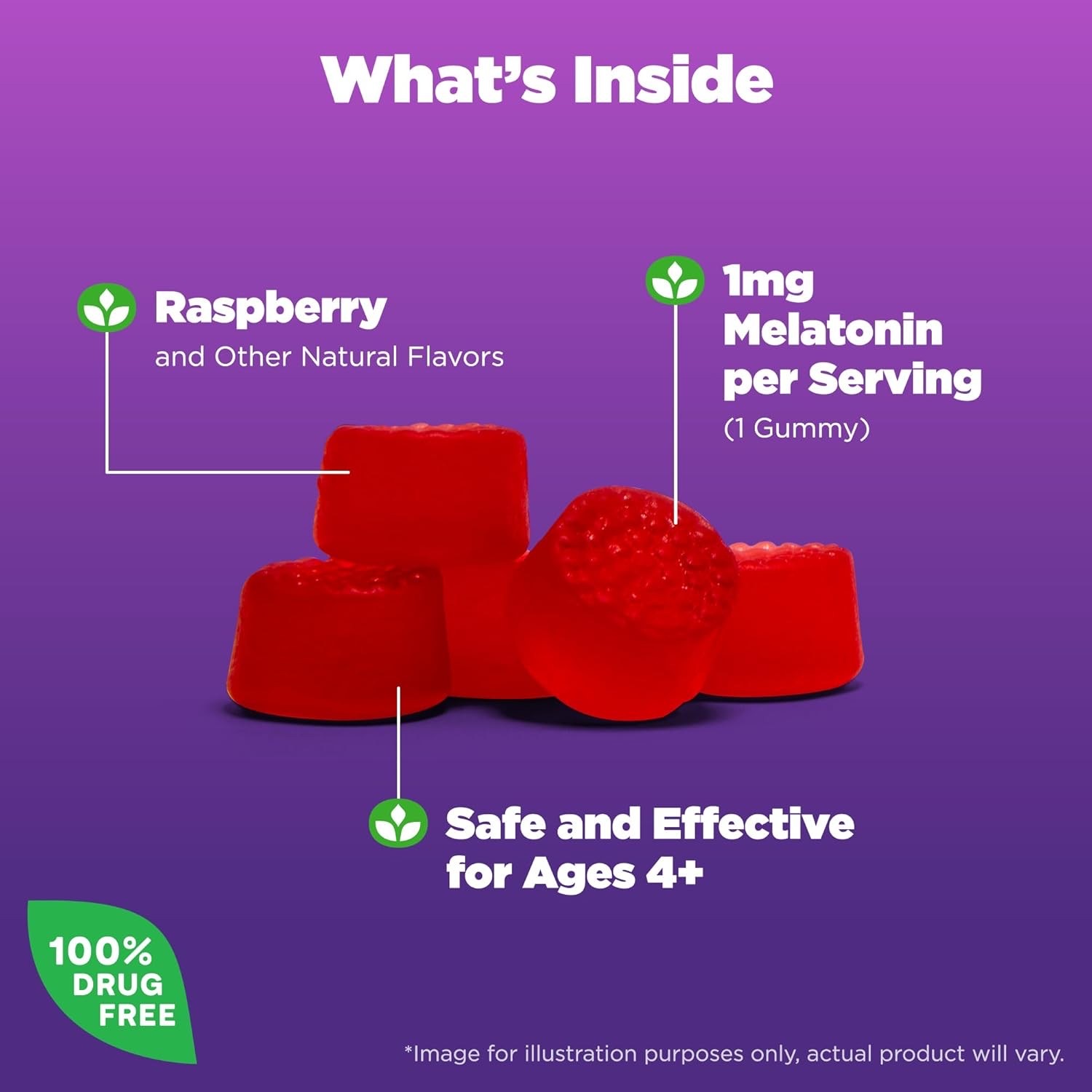 วิตามินเสริมการนอนหลับสำหรับเด็กชนิดกัมมี่ NATROL Kids Sleep Melatonin Gummies (90 Gummies)