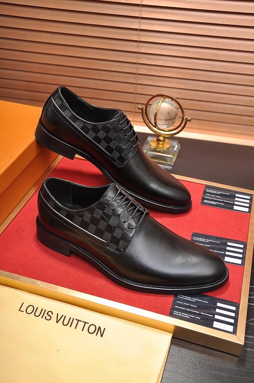 รองเท้า l loafer leather shoes 38-45 สีดำ น้ำตาล