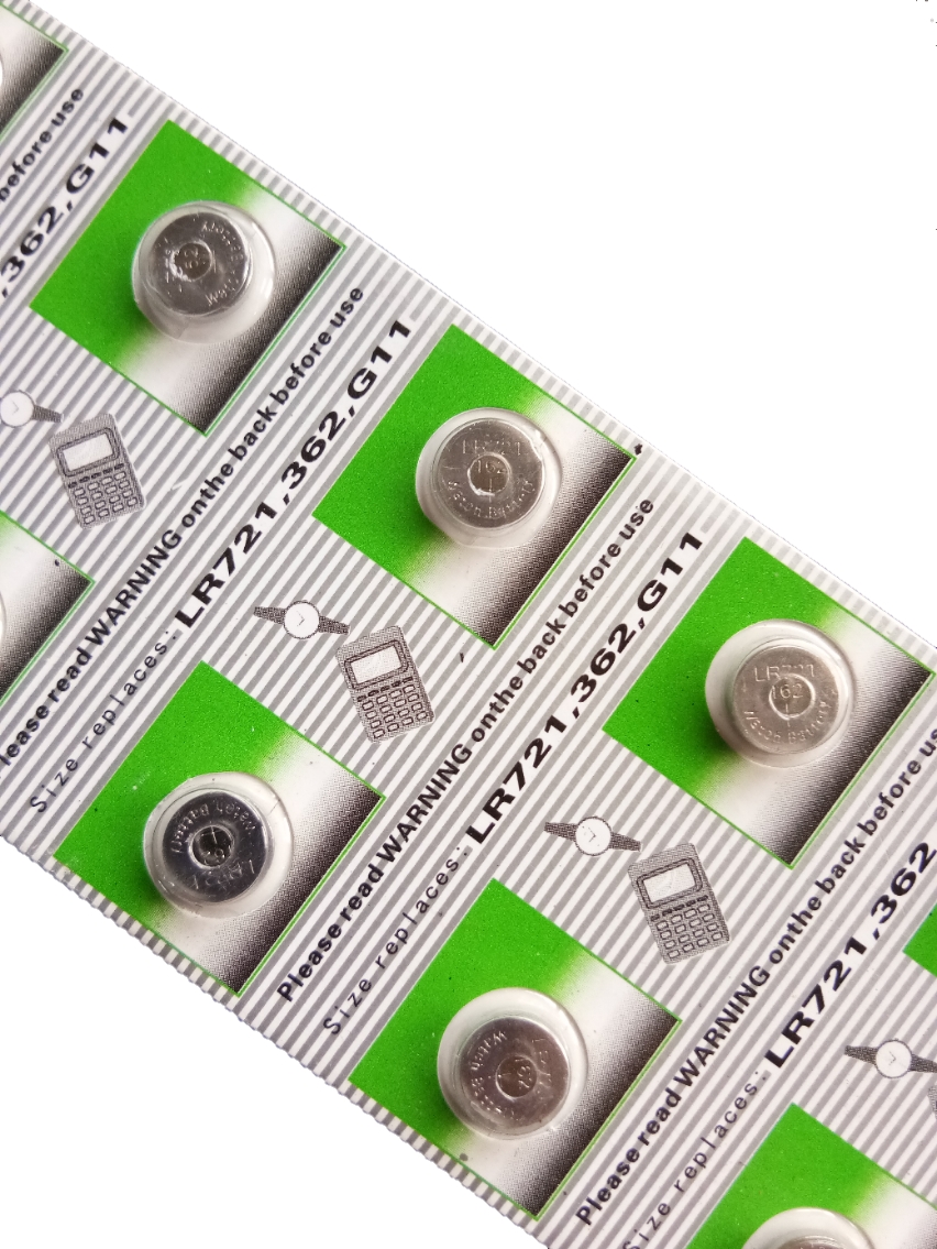 ถ่านกระดุมเบอร์G11,LR721,362