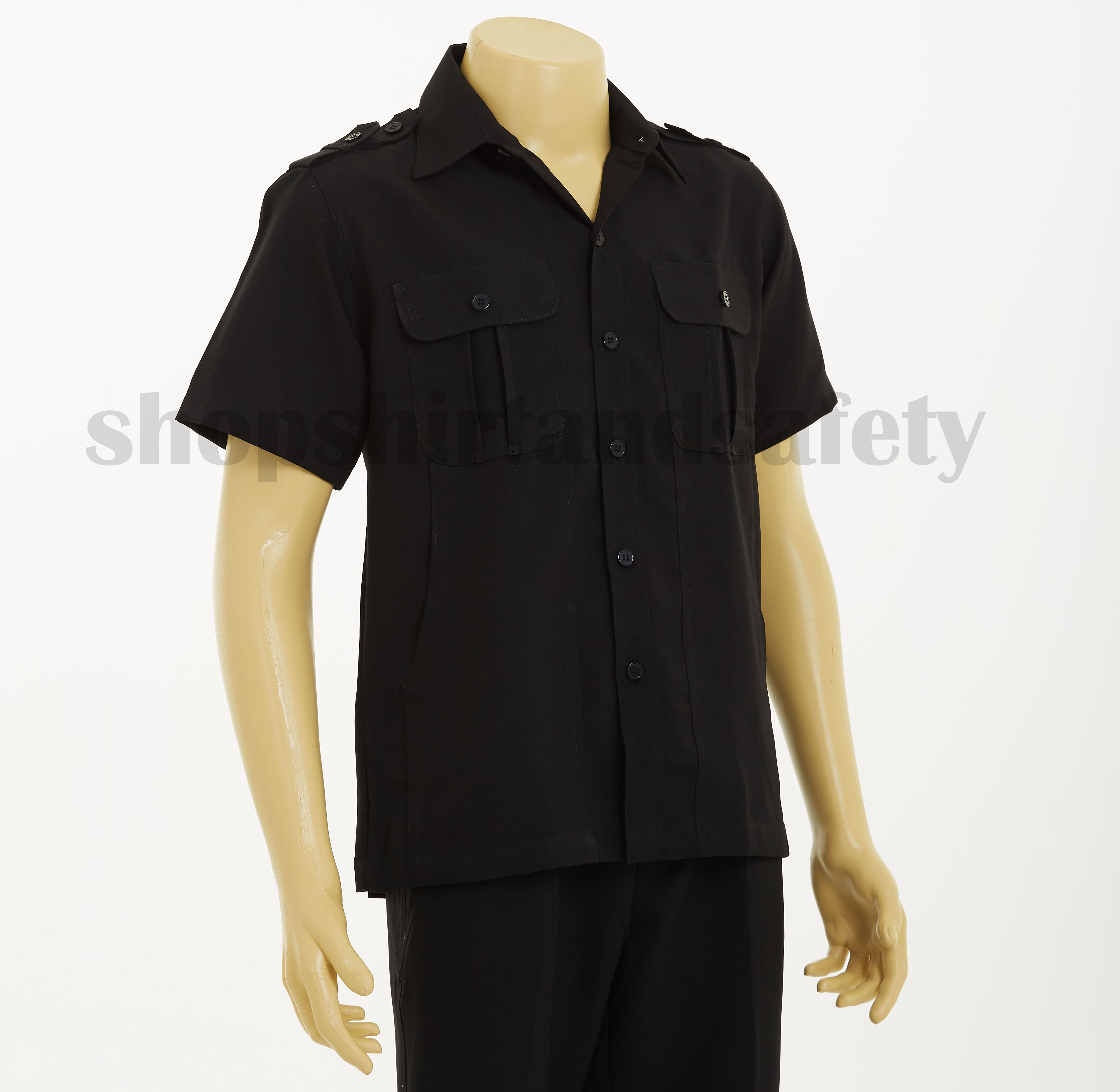 เสื้อซาฟารีสีดำ(เฉพาะเสื้อ)