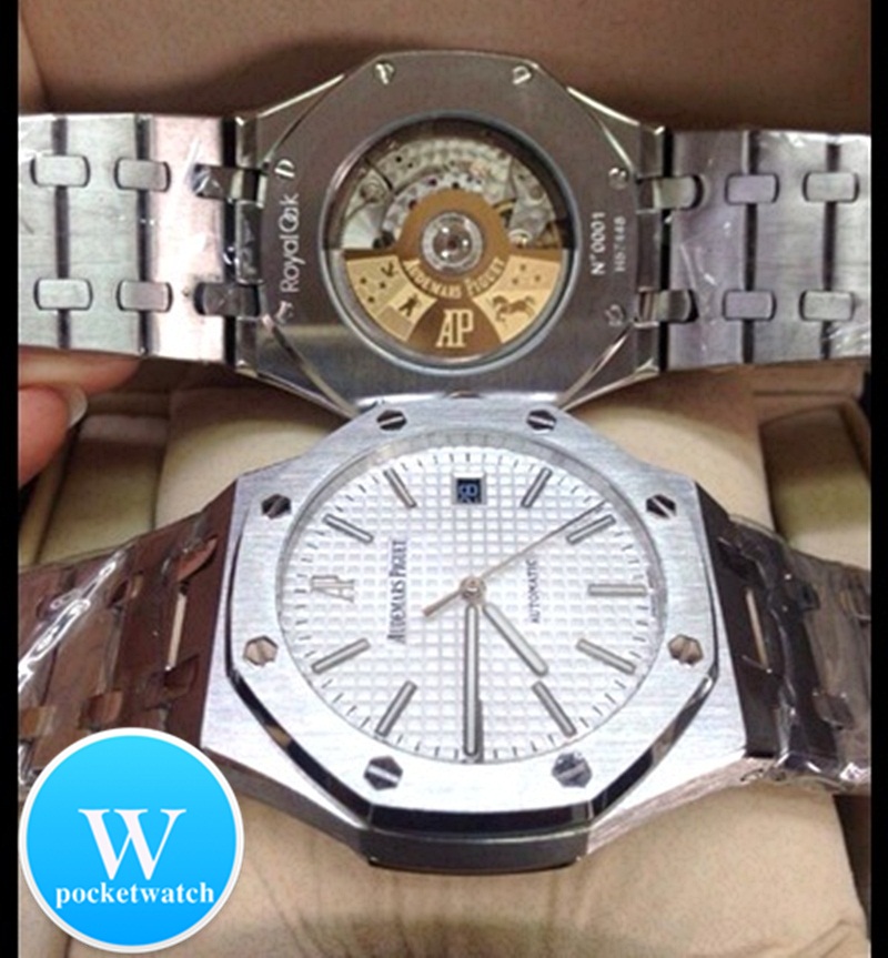 นาฬิกา Audemars Piguet Royal Oak Selfwinding เกรด Mirror สีเงิน สายเลสสีเงิน หน้าปัดสีขาว สุดยอดแห่งดีไซร์