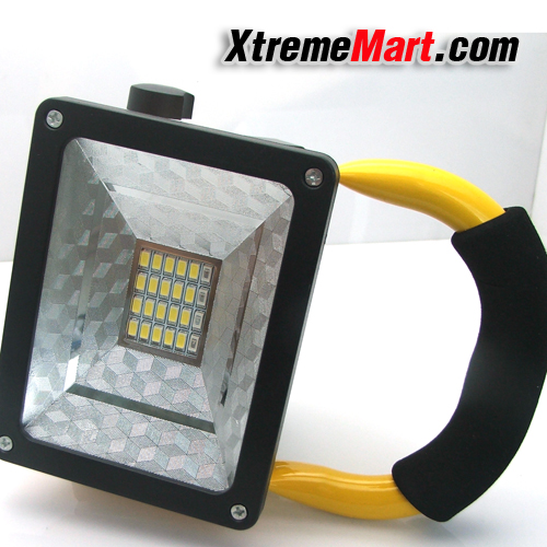 ไฟฉายสปอร์ตไลท์ 30W 24 LED W804 IP65 LED Floodlights 2400LM Rechargeable Outdoor Lawn Lamp