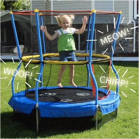 แทรมโพลีนเด้งดึ๋งแสนสนุก Skywalker Bounce-N-Learn Trampoline 55" Round